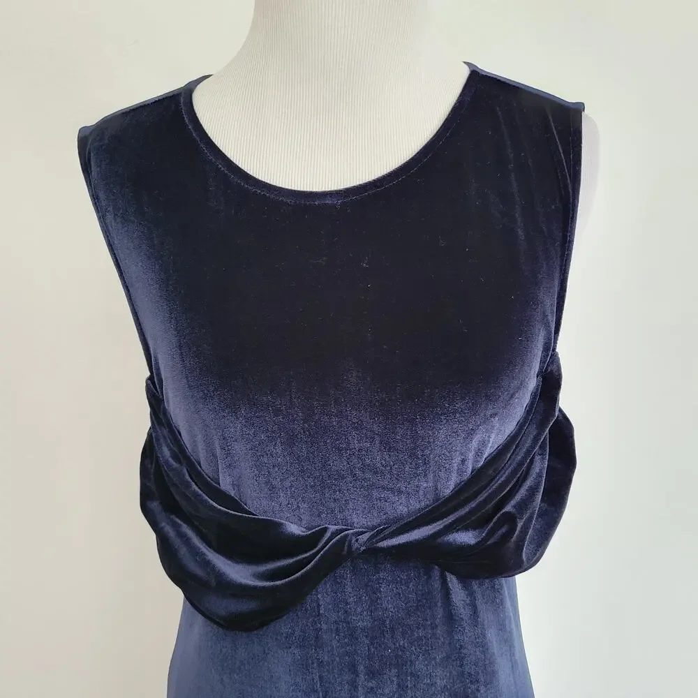 House of Harlow Velvet Old Hollywood Dress Fairy Grunge Rich Blue Women Medium